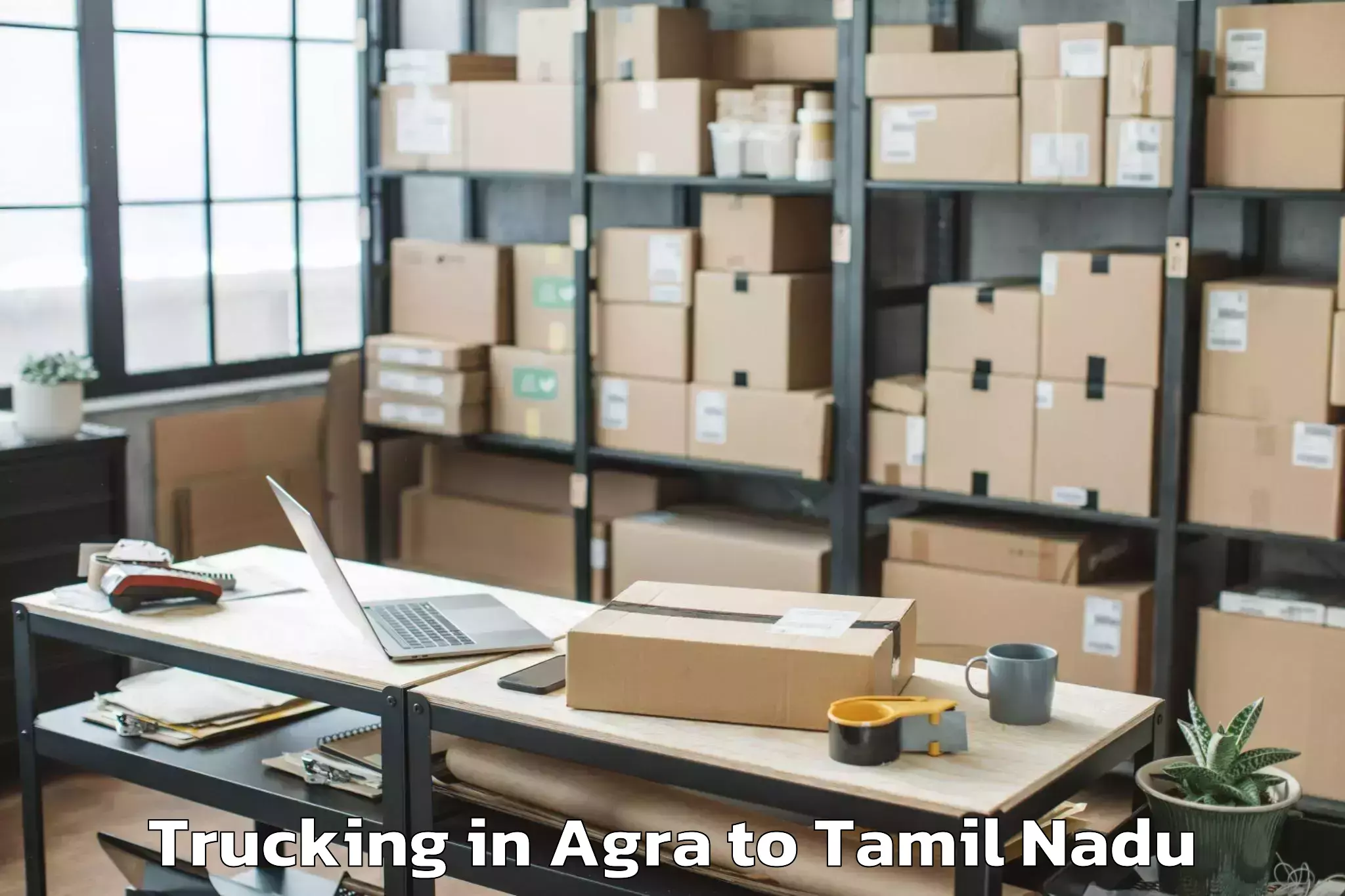 Top Agra to Tiruppuvanam Trucking Available